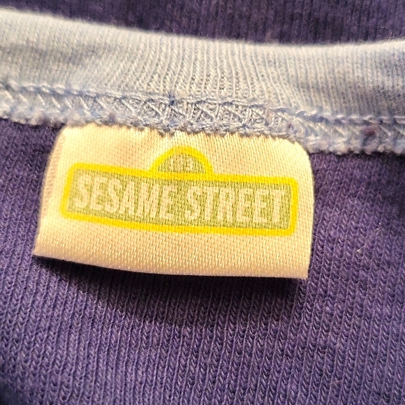 Sesame Street Cookie Monster organic cotton onesie/bodysuit - Picture 2 of 3